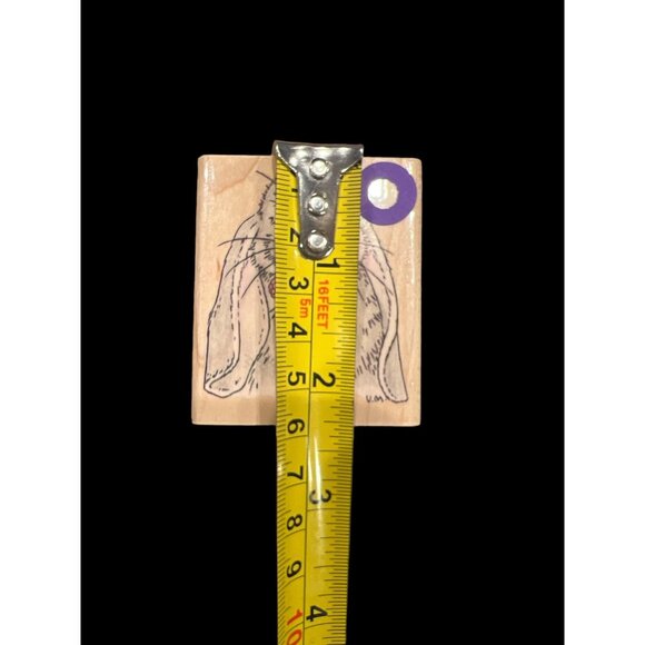 Vintage 1994 Penny Black Lop-Eared Bunny Wooden Stamp 2” Easter Springtime - Picture 6 of 6